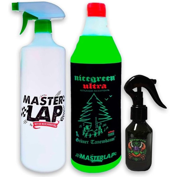 Pack Nicegreen Ultra: Concentrado 1L + 2 Difusores (Grande y Pequeño) | Limpiador Multiusos Profesional para Hogar.